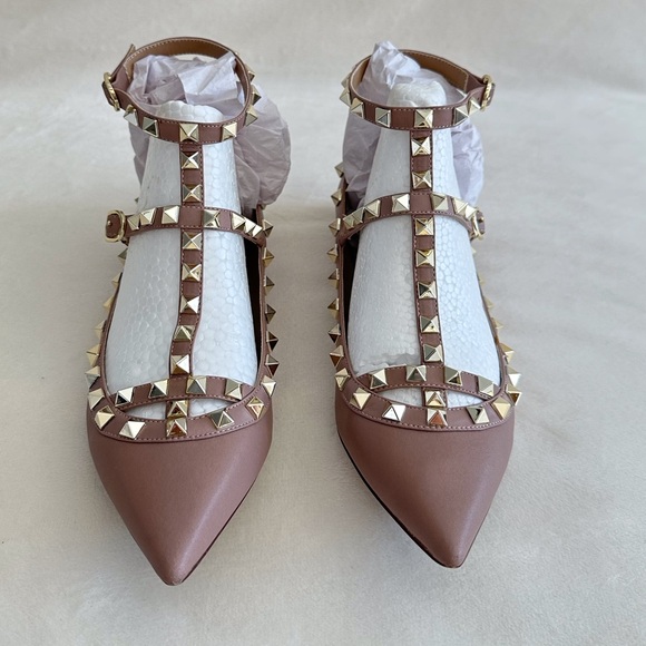 Kaitlyn Pan Studded T-Strap Flats - Picture 9 of 14